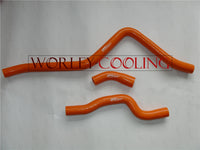 FOR Yamaha Raptor 660 YFM660 Radiator Hose Kit 2001 2002 2003 2004 2005 ORANGE