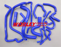BLUE silicone radiator coolant hose for NISSAN PULSAR N15 GA16DE 1.6L