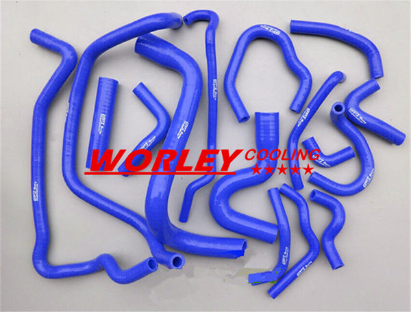 BLUE silicone radiator coolant hose for NISSAN PULSAR N15 GA16DE 1.6L