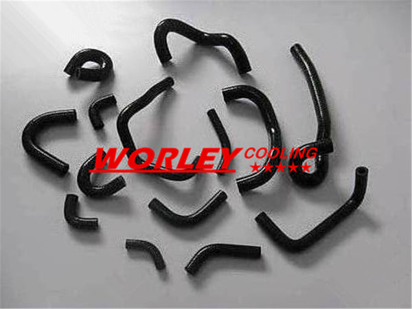 Radiator Silicone Heater Hose Kit for NISSAN Skyline R33 R34 GTR RB26DET BLACK