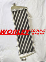 450x170x65mm Aluminum Turbo Intercooler 2.25" inlet/outlet Tube and Fin Design
