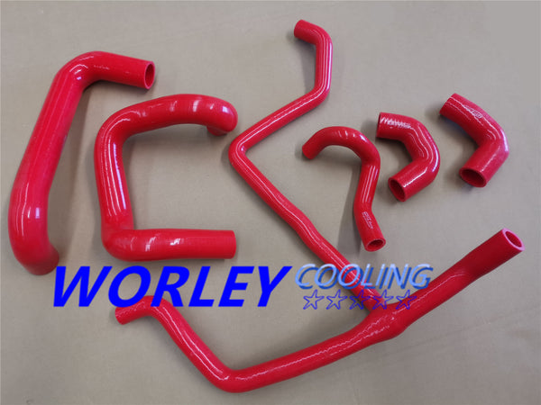 RED Silicone Radiator Hose For BMW E30 M20 320i/325i with A/C 1989 1990 1991 1992 89 90 91 92