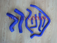 For 1989-1995 89 90 91 92 93 94 95 BMW E34 M50 525 525I 528 530 530I 6CY SILICONE RADIATOR HOSE BLUE