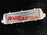 UNIVERSAL FMIC TURBO ALUMINUM INTERCOOLER 18" X 5.5" X 2" CORE inlet:2.25"