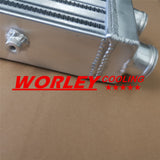 Full Aluminum Turbo Intercooler 2" 550x140x75 mm SAME SIDE Outlets