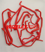 15PCS Silicone Water/Coolant Hose FOR Renault 5 R5 GT Turbo 1988 1989 1990 1991 88 89 90 91 RED