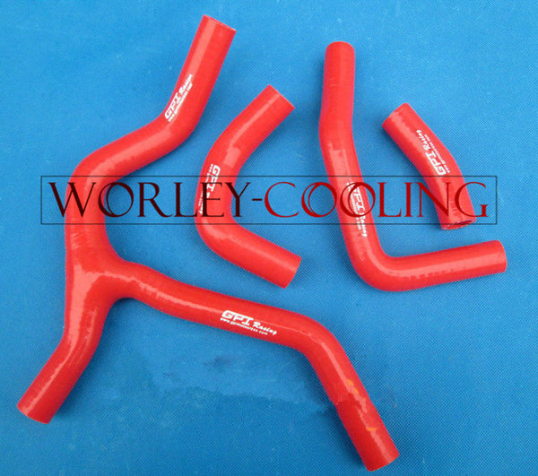 RED silicone radiator Y hose kits for HONDA CRF450R 2015 2016 15 16 CRF 450 R
