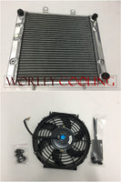 Aluminum Radiator + One Fan for Polaris Sportsman 500 2009 2010 2011 2012 2013 09 10 11 12 13