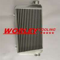 Aluminum Intercooler 450 X 300 X 75 mm Front Mount 3 inch  inlet outlet 76 mm