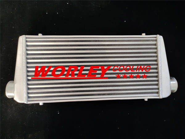 Universal Front Mount Alloy aluminum Intercooler Delta Fin 600x300x70mm 3" In/Outlet 76mm