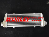450x170x65mm Aluminum Turbo Intercooler 2.25" inlet/outlet Tube and Fin Design