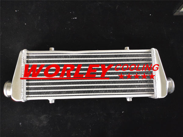 450x170x65mm Aluminum Turbo Intercooler 2.25" inlet/outlet Tube and Fin Design