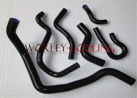 For HONDA CIVIC D15/16 EG/EK 1992-2000 92 93 94 95 96 97 98 99 00 SILICONE RADIATOR &HEATER HOSE KIT 6PCS BLACK