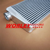 24"x12"x3" FMIC Aluminum Intercooler Universal 600 x 300 x 76mm 3" Inlet/Outlet