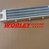 Full Aluminum Turbo Intercooler 2" 550x140x75 mm SAME SIDE Outlets