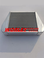 Aluminum Intercooler V-MOUNT for MAZDA RX7 70mm 2.75" IN&OUTLET - FC3S 13B 470 x 300