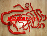 Silicone Radiator Hose For TOYOTA SUPRA MA70 MK3 7M-GT/7MGTE 3.0L 1986-1992 86 87 88 89 90 91 92 RED