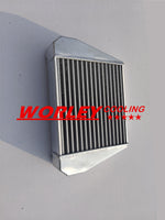 Aluminum Intercooler V-MOUNT for MAZDA RX7 70mm 2.75" IN&OUTLET - FC3S 13B 470 x 300