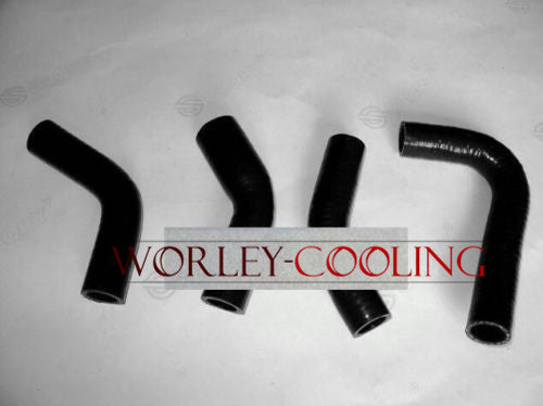 Silicone Radiator Hose Kit for Yamaha RD350 RZ350 All model years BLACK