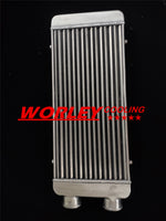 Turbo Full Aluminum Intercooler 600x300x75mm 3" Delta Fin Same Side In/Outs overall length 788mm