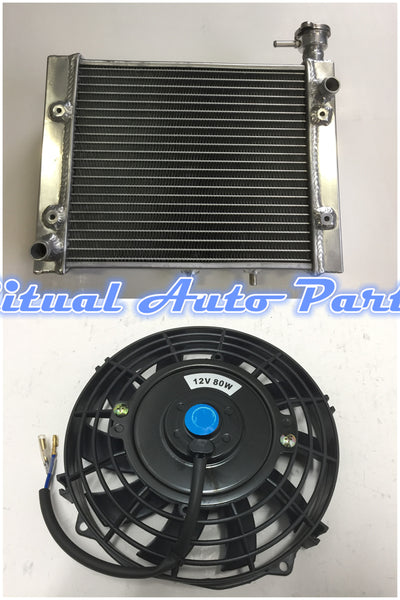 FOR CAN-AM/CANAM OUTLANDER 500/650/800 2006-2014 ALUMINUM RADIATOR & FAN 2007 2008 2009 2010 2011 2012 2013 06 07 08 09 10 11 12 13 14