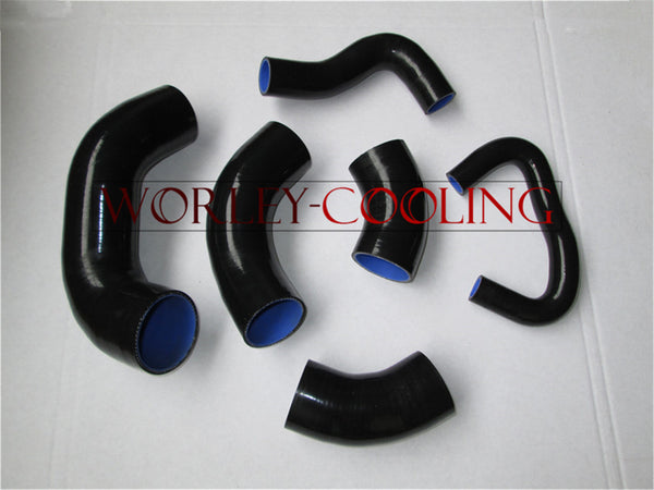 BLACK Silicone Intercooler Hose Kit for Mitsubishi Lancer Evo 7 8 9 CT9A 4G63