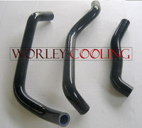 For Honda TRX250R TRX250 1987 1988 1989 87 88 89 silicone radiator hoses BLACK