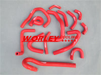 Radiator Silicone Heater Hose Kit for NISSAN Skyline R33 R34 GTR RB26DET in RED