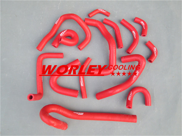 Radiator Silicone Heater Hose Kit for NISSAN Skyline R33 R34 GTR RB26DET in RED