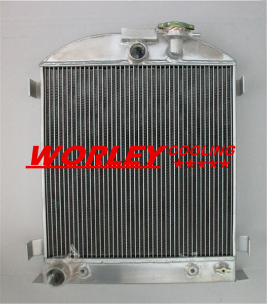 3 Core Aluminum Radiator for Ford Chopped Ford Engine low boy 1932 32 HEIGHT 22.5 inch