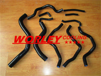 SILICONE RADIATOR HEATER HOSE for MITSUBISHI LANCER EVO 7 8 CT9A BLACK