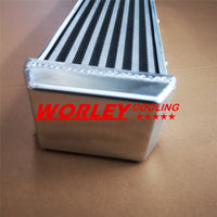 Universal Turbo Aluminum Intercooler 2" 550x140x70 mm Delta Fin SAME SIDE OUTS