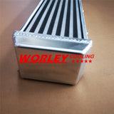 Full Aluminum Turbo Intercooler 2" 550x140x80mm Bar & Plate SAME SIDE Outlets