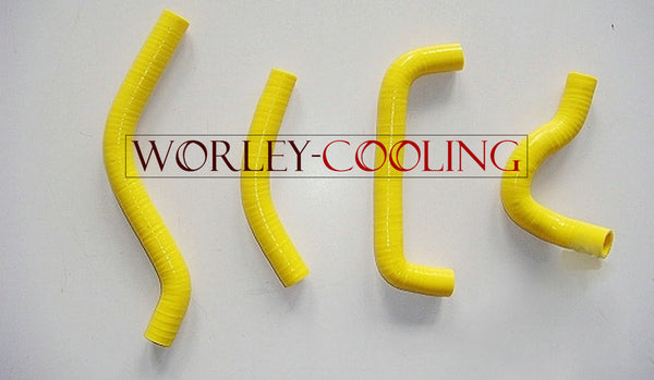 Silicone Radiator hose kit For Suzuki RMZ450 2005 YELLOW RMZ 450 05