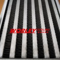 Universal Turbo Aluminum Intercooler 2" 550x140x70 mm Delta Fin SAME SIDE OUTS