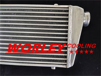 550 x 230 x 50mm FMIC ALUMINUM INTERCOOLER 2.25" INLET/OUTLET TURBO Tube and Fin