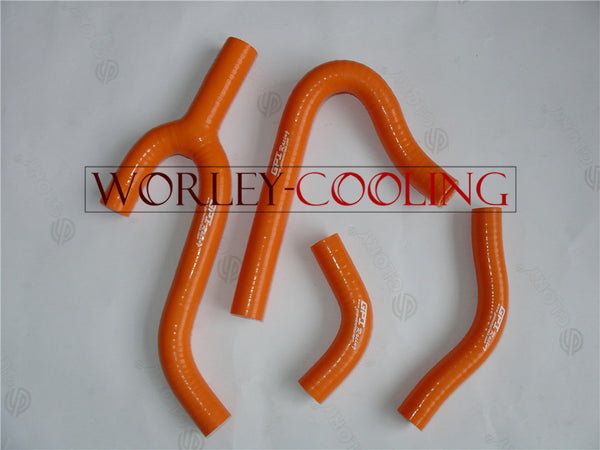 silicone radiator hose for KTM 250/300/380 SX/EXC/MXC 1998-2003 98 99 01 02 03 ORANGE