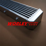 Full Aluminum Turbo Intercooler 2" 550x140x80mm Bar & Plate SAME SIDE Outlets