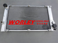 Height=13.4" H=328mm 3ROW Aluminum Radiator For Porsche 924S 1987 1988 Non Turbo MT manual