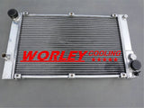 Height=13.4" H=328mm 3ROW Aluminum Radiator For Porsche 924S 1987 1988 Non Turbo MT manual