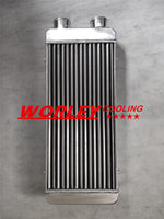 Turbo Full Aluminum Intercooler 600x300x75mm 3" Delta Fin Same Side In/Outs overall length 788mm