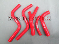 silicone radiator hose for Honda CR250 CR 250 85 86 87 1985 1986 1987 red